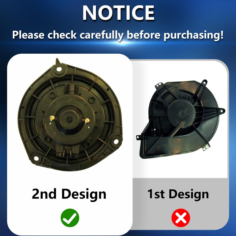 ILONPA ABS Heater Blower Motor Fan Fits for Buick Lesabre/Cadillac Deville/Pontiac Bonneville 2002 2003 2004 2005, Cadillac Seville 2003-2004, Oldsmobile Aurora 2002-2003, Replaces 89018521 700110 GM3126126 - Image 2